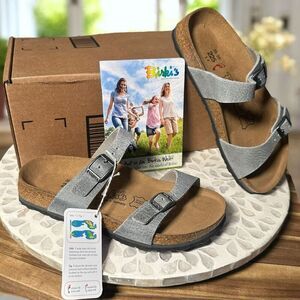 Birkenstock Sydney Sandals Gray Suede | Size EU 35 US 4-4.5 NEW